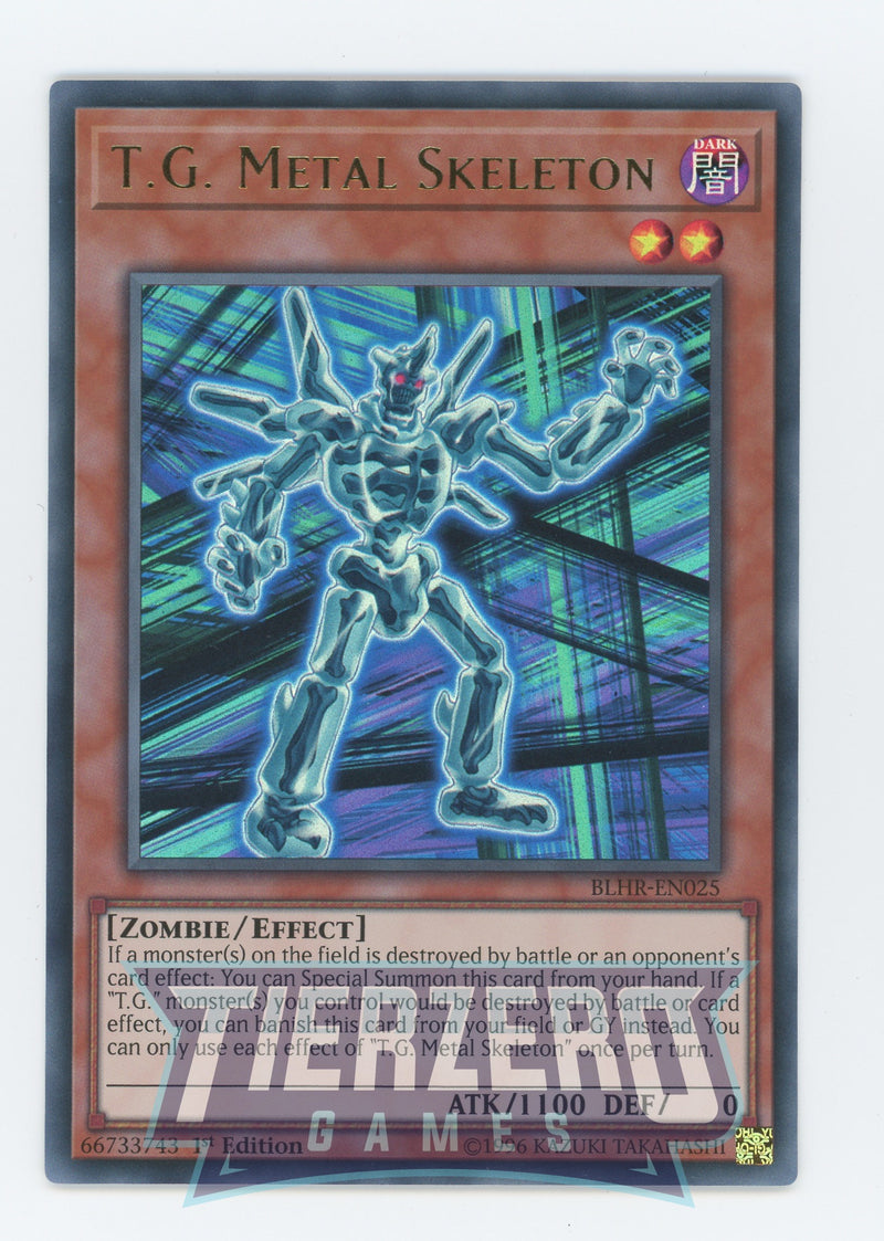 Yugioh BLHR-EN025 - T.G. Metal Skeleton - Ultra Rare - Effect Monster - 1st Edition - Battles of Legend Heros Revenge