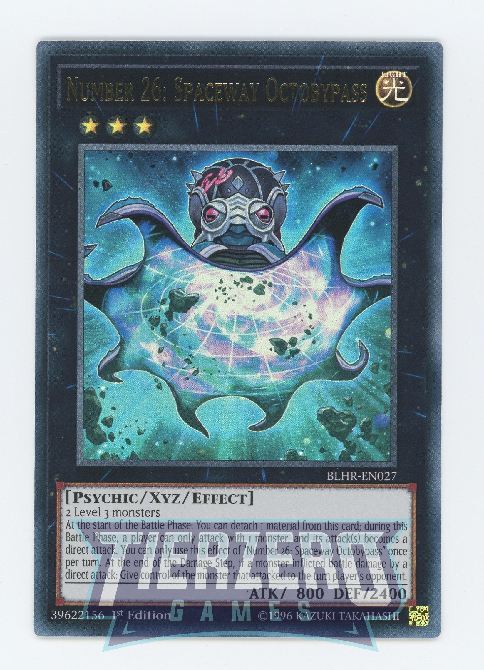 Yugioh BLHR-EN027 - Number 26: Spaceway Octobypass - Ultra Rare - Effect Xyz Monster - 1st Edition - Battles of Legend Heros Revenge