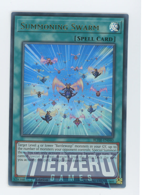 Yugioh BLHR-EN040 - Summoning Swarm - Ultra Rare - Normal Spell - 1st Edition - Battles of Legend Heros Revenge