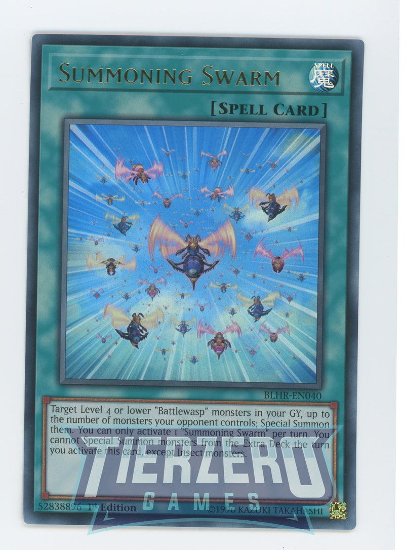 Yugioh BLHR-EN040 - Summoning Swarm - Ultra Rare - Normal Spell - 1st Edition - Battles of Legend Heros Revenge