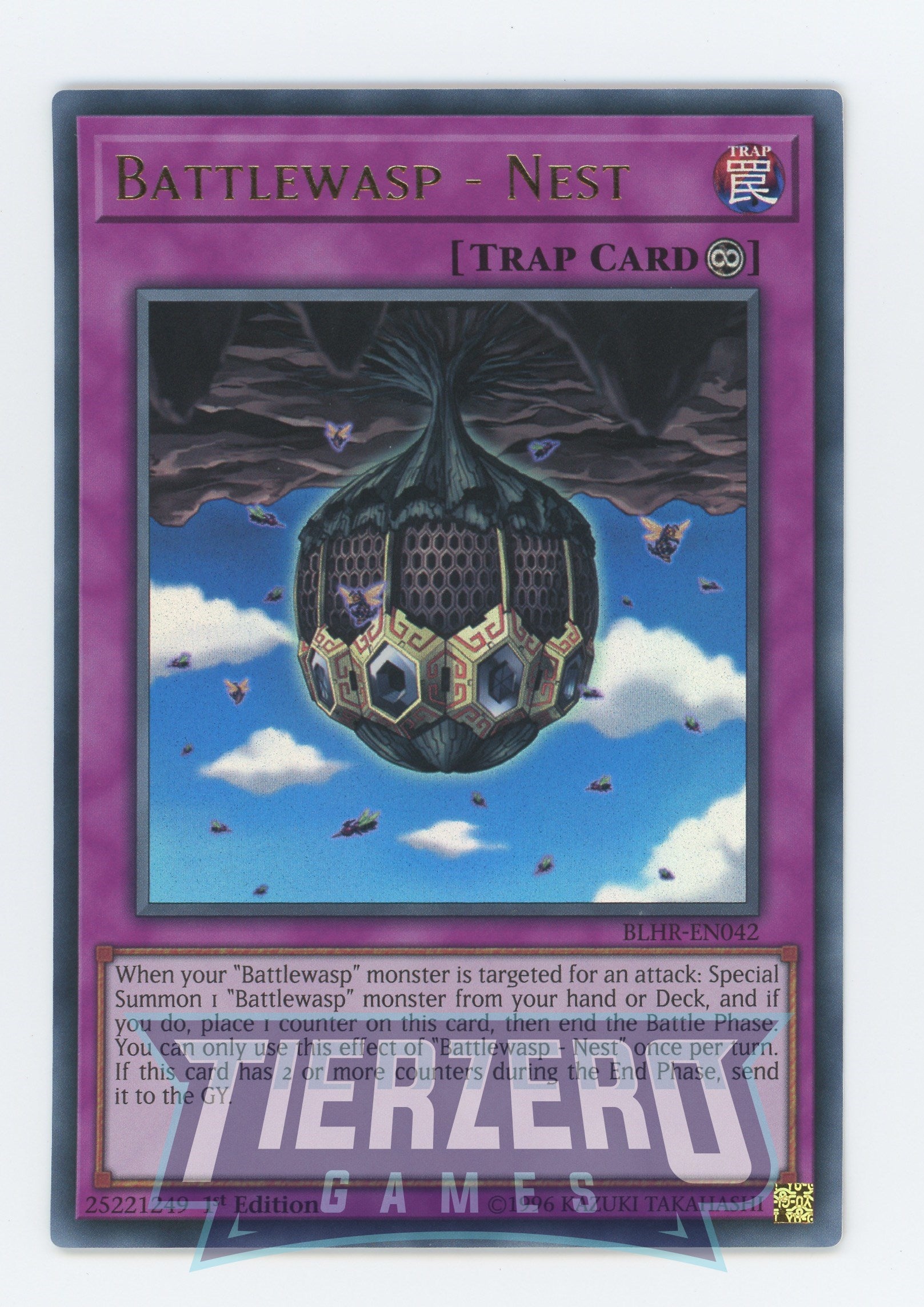 Yugioh BLHR-EN042 - Battlewasp - Nest - Ultra Rare - Continuous Trap - 1st Edition - Battles of Legend Heros Revenge