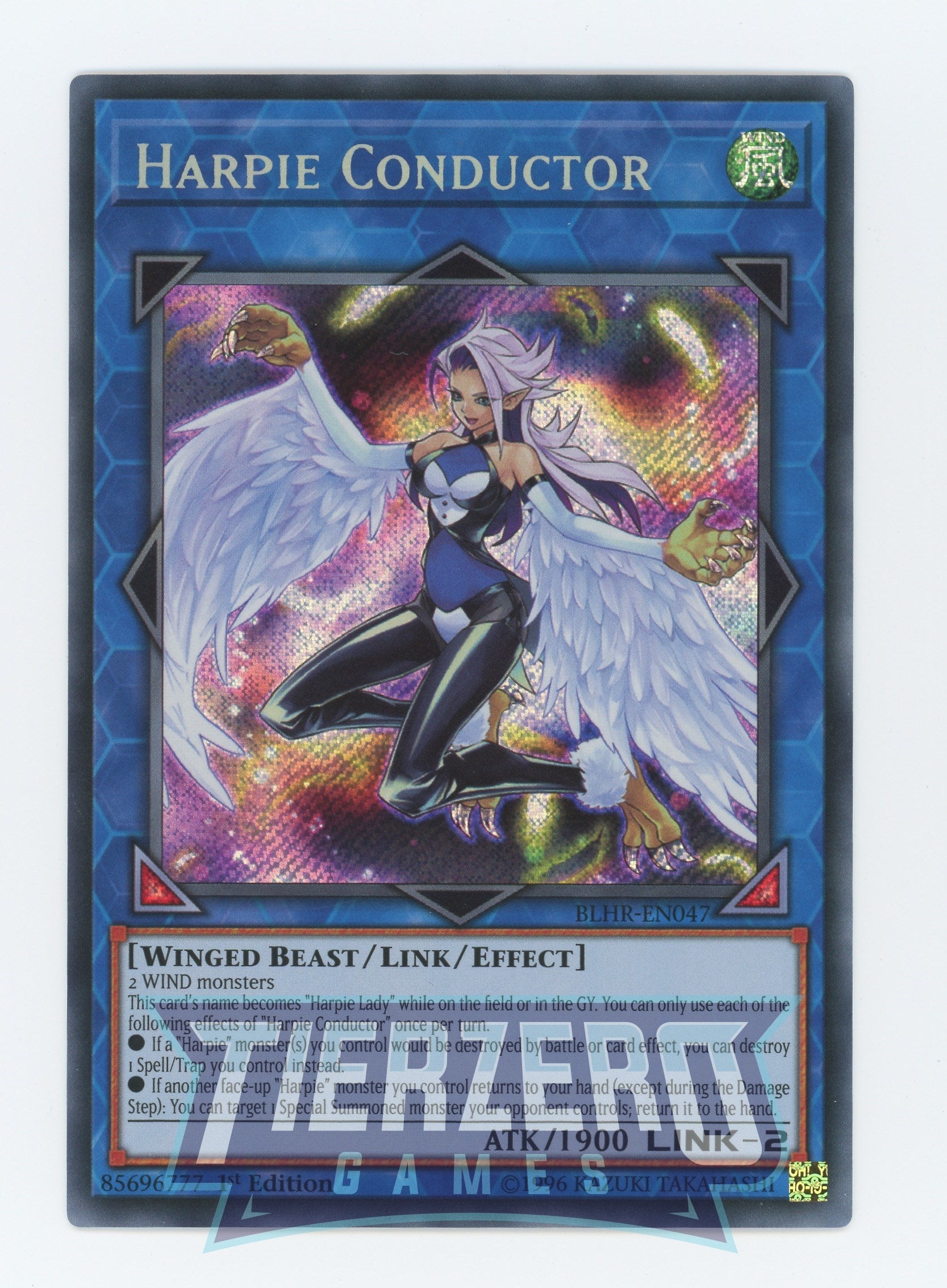 Yugioh BLHR-EN047 - Harpie Conductor - Secret Rare - Effect Link Monster - 1st Edition - Battles of Legend Heros Revenge