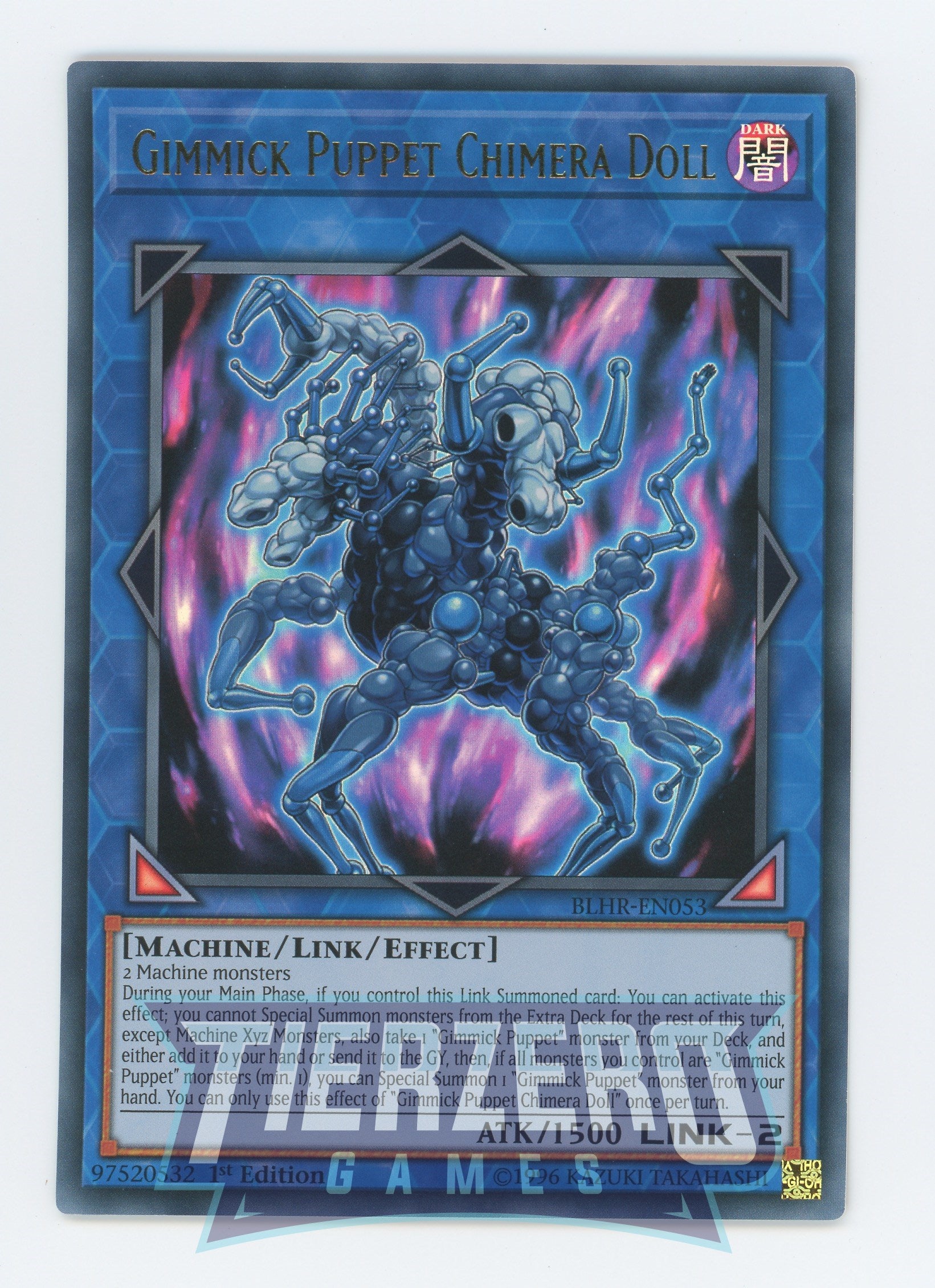 Yugioh BLHR-EN053 - Gimmick Puppet Chimera Doll - Ultra Rare - Effect Link Monster - 1st Edition - Battles of Legend Heros Revenge