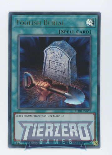 BLHR-EN057 - Foolish Burial - Ultra Rare - Battles of Legend: Hero's Revenge - 1st Edition