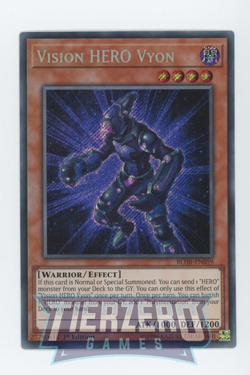 BLHR-EN059 - Vision HERO Vyon - Secret Rare - Battles of Legend: Hero's Revenge - 1st Edition