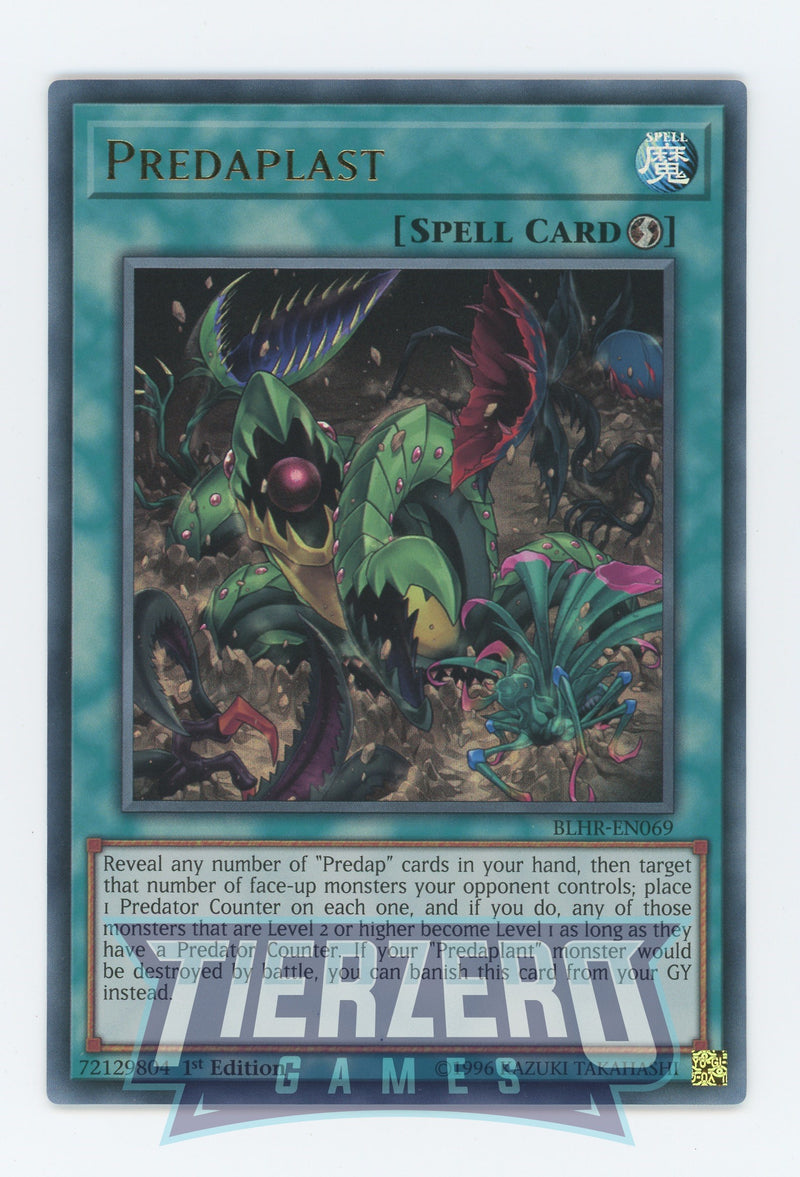 Yugioh BLHR-EN069 - Predaplast - Ultra Rare - Quick-Play Spell - 1st Edition - Battles of Legend Heros Revenge