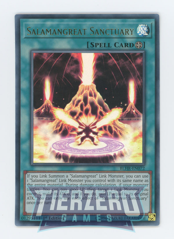 Yugioh BLHR-EN072 - Salamangreat Sanctuary - Ultra Rare - Field Spell - 1st Edition - Battles of Legend Heros Revenge