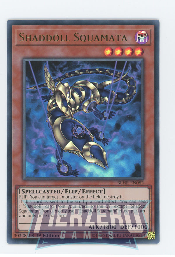 Yugioh BLHR-EN082 - Shaddoll Squamata - Ultra Rare - Flip monster - 1st Edition - Battles of Legend Heros Revenge