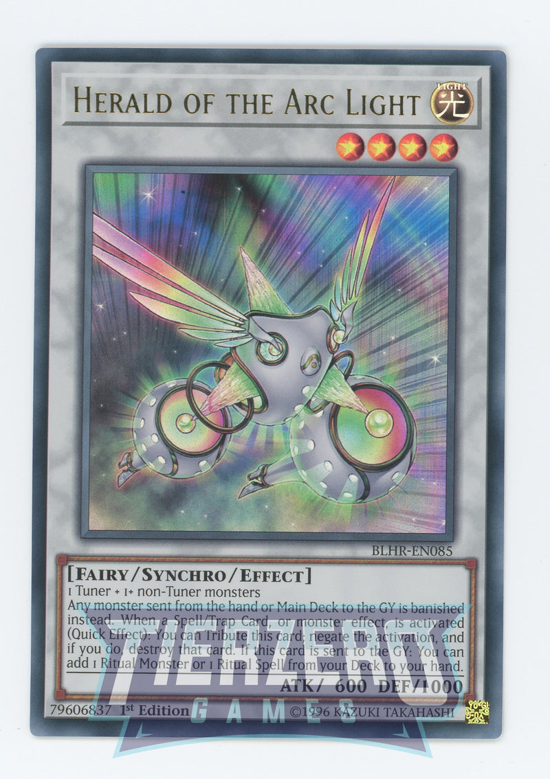 Yugioh BLHR-EN085 - Herald of the Arc Light - Ultra Rare - Effect Synchro Monster - 1st Edition - Battles of Legend Heros Revenge