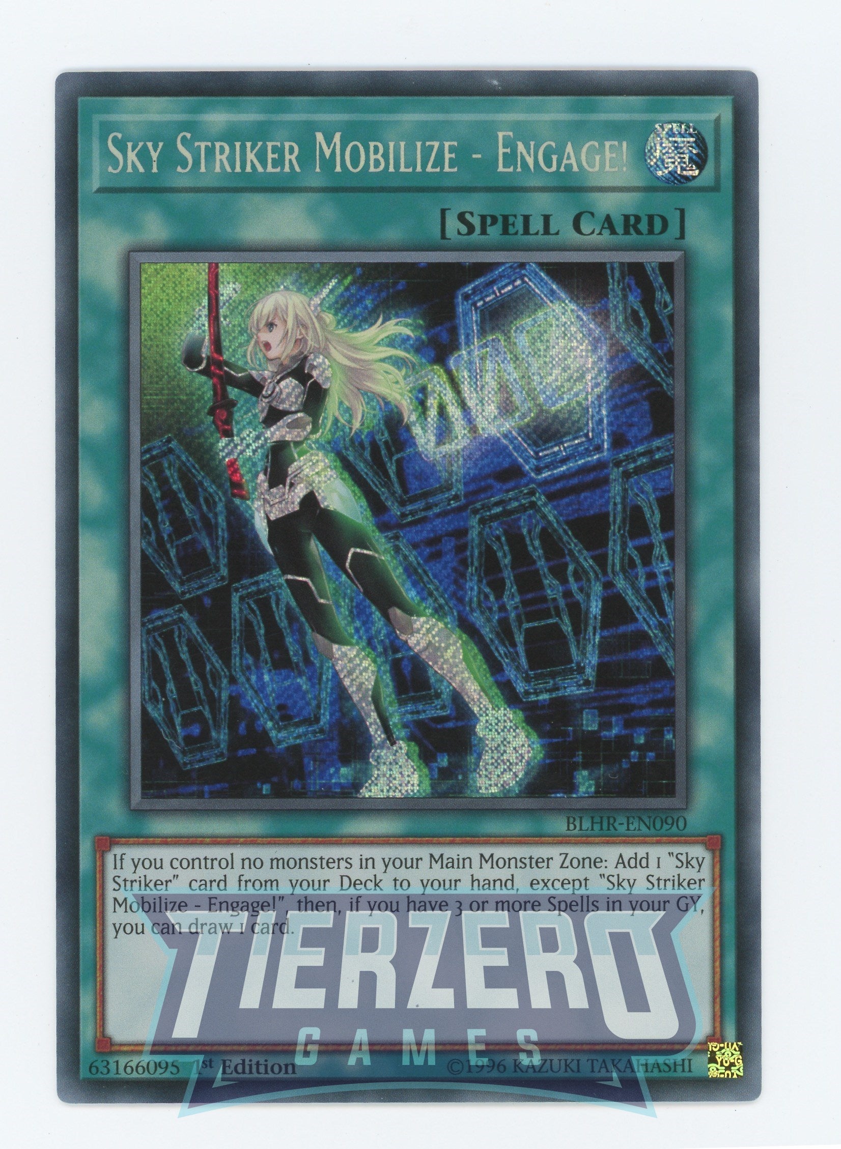 Yugioh BLHR-EN090 - Sky Striker Mobilize - Engage! - Secret Rare - Normal Spell - 1st Edition - Battles of Legend Heros Revenge