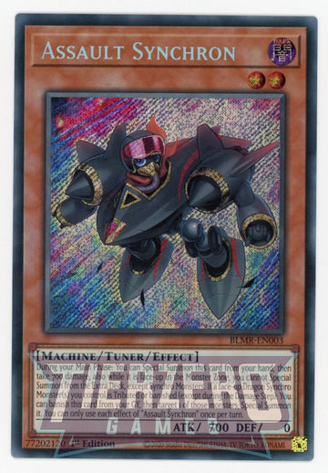 BLMR-EN003 - Assault Synchron - Secret Rare - Battles of Legend: Monstrous Revenge