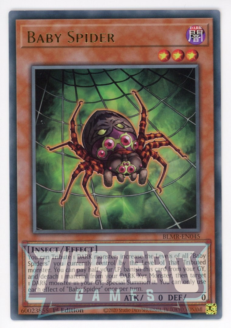 BLMR-EN045 - Baby Spider - Ultra Rare - Effect Monster - Battles of Legend Monstrous Revenge