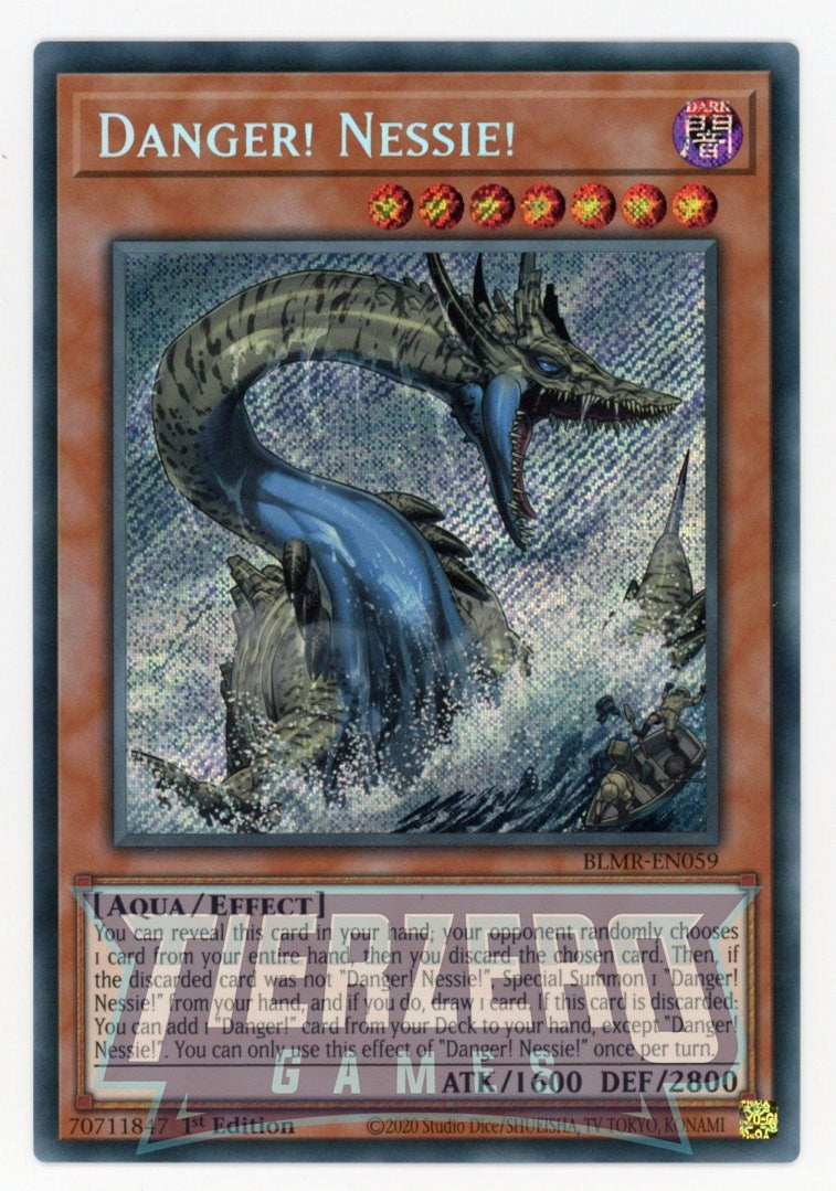 BLMR-EN059 - Danger! Nessie! - Secret Rare - Effect Monster - Battles of Legend Monstrous Revenge