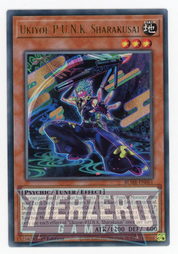 BLMR-EN061 - Ukiyoe-P.U.N.K. Sharakusai - Ultra Rare - Battles of Legend: Monstrous Revenge