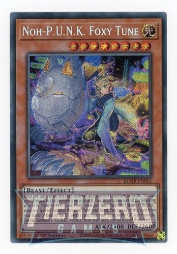 BLMR-EN063 - Noh-P.U.N.K. Foxy Tune - Secret Rare - Battles of Legend: Monstrous Revenge