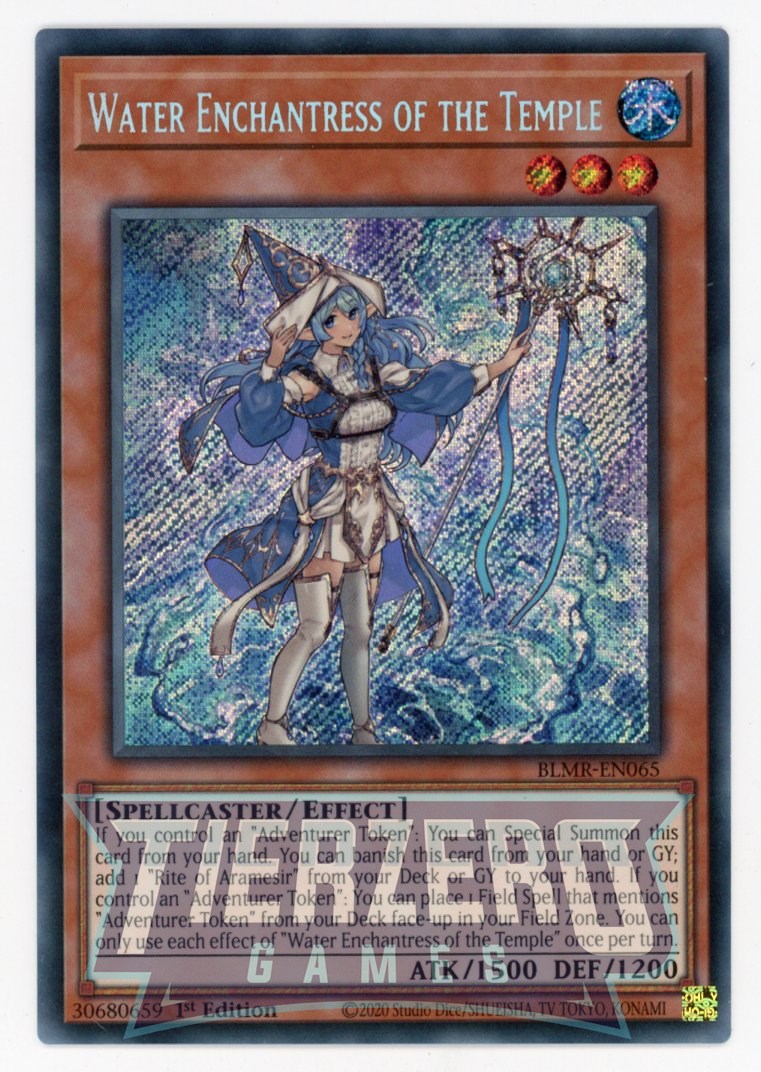 BLMR-EN065 - Water Enchantress of the Temple - Secret Rare - Effect Monster - Battles of Legend Monstrous Revenge