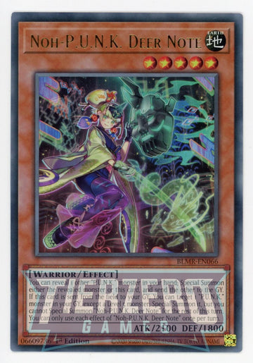 BLMR-EN066 - Noh-P.U.N.K. Deer Note - Ultra Rare - Battles of Legend: Monstrous Revenge