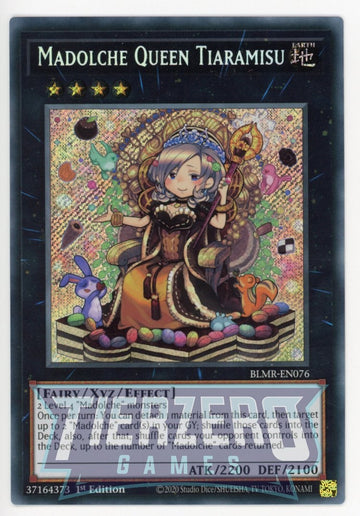 BLMR-EN076 - Madolche Queen Tiaramisu - Secret Rare - Battles of Legend: Monstrous Revenge