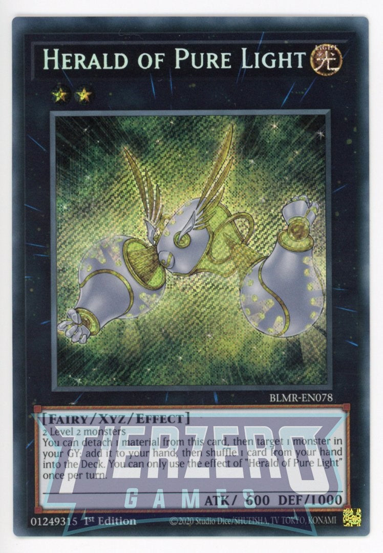 BLMR-EN078 - Herald of Pure Light - Secret Rare - Effect Xyz Monster - Battles of Legend Monstrous Revenge