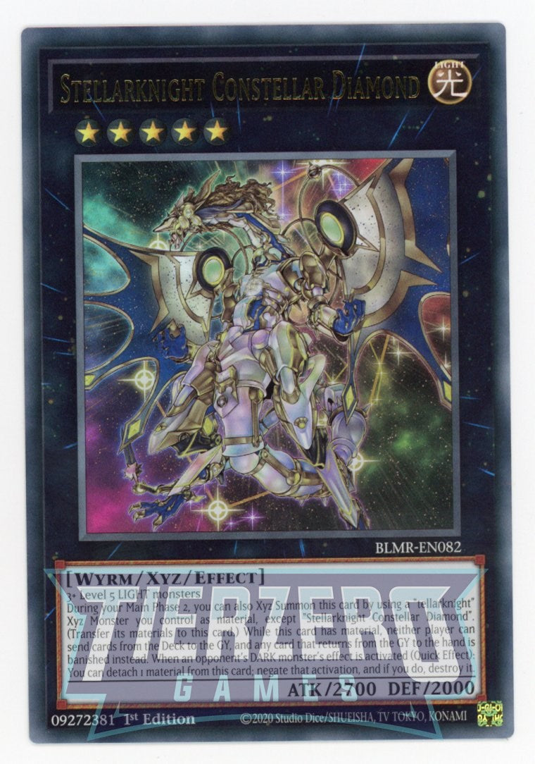 BLMR-EN082 - Stellarknight Constellar Diamond - Ultra Rare - Effect Xyz Monster - Battles of Legend Monstrous Revenge