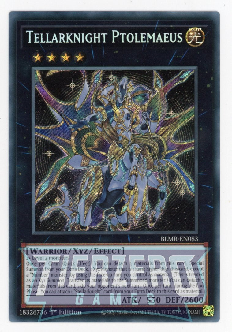 BLMR-EN083 - Tellarknight Ptolemaeus - Secret Rare - Effect Xyz Monster - Battles of Legend Monstrous Revenge