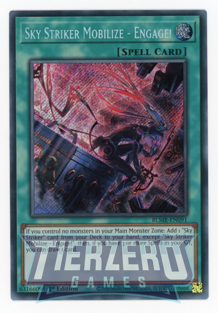 BLMR-EN091 - Sky Striker Mobilize - Engage! - Secret Rare - Normal Spell - Battles of Legend Monstrous Revenge