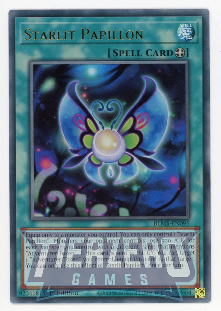 BLMR-EN095 - Starlit Papillon - Ultra Rare - Equip Spell - Battles of Legend Monstrous Revenge