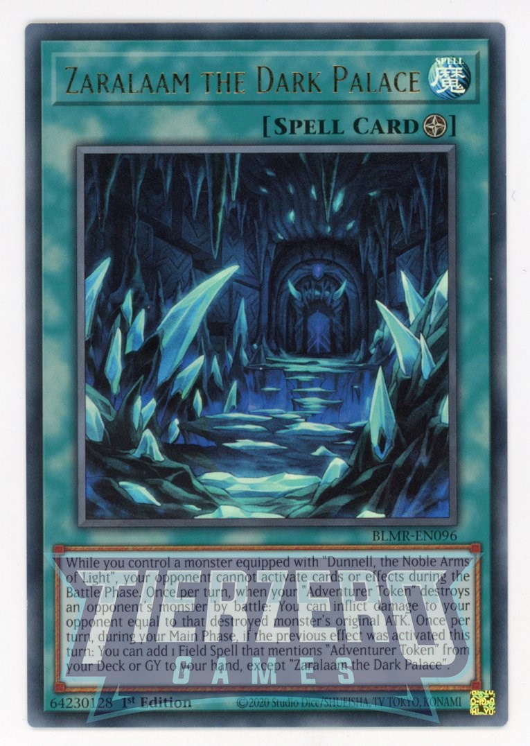 BLMR-EN096 - Zaralaam the Dark Palace - Ultra Rare - Field Spell - Battles of Legend Monstrous Revenge