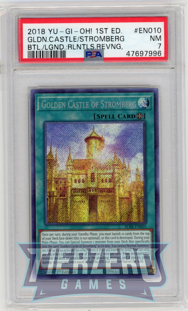 BLRR-EN010 - Golden Castle of Stromberg - Secret Rare - PSA 7