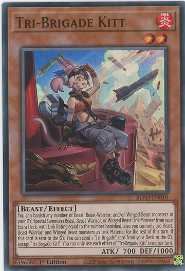 BLVO-EN010 - Tri-Brigade Kitt - Super Rare - Blazing Vortex