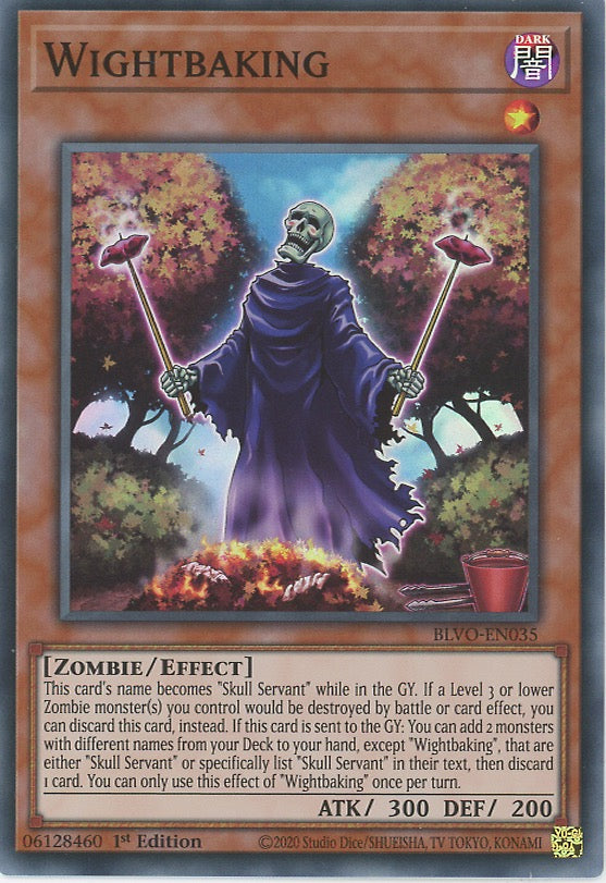 BLVO-EN035 - Wightbaking - Super Rare - Effect Monster - Blazing Vortex