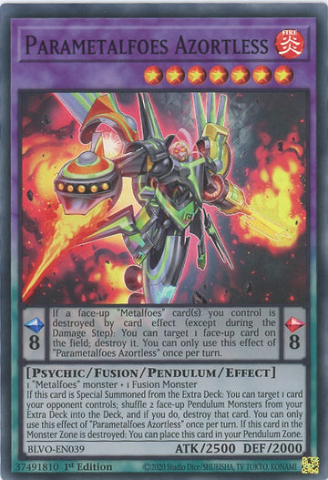 BLVO-EN039 - Parametalfoes Azortless - Super Rare - Blazing Vortex