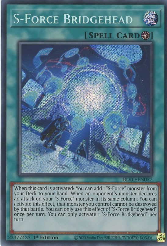 BLVO-EN057 - S-Force Bridgehead - Secret Rare - Field Spell - Blazing Vortex