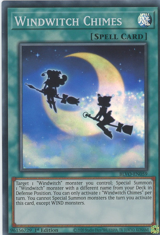 BLVO-EN059 - Windwitch Chimes - Super Rare - Normal Spell - Blazing Vortex