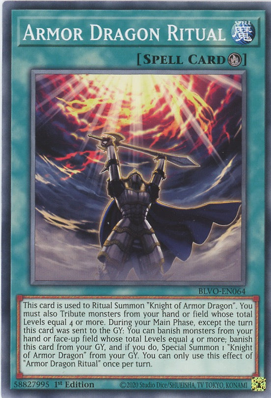 BLVO-EN064 - Armor Dragon Ritual - Common - Ritual Spell - Blazing Vortex