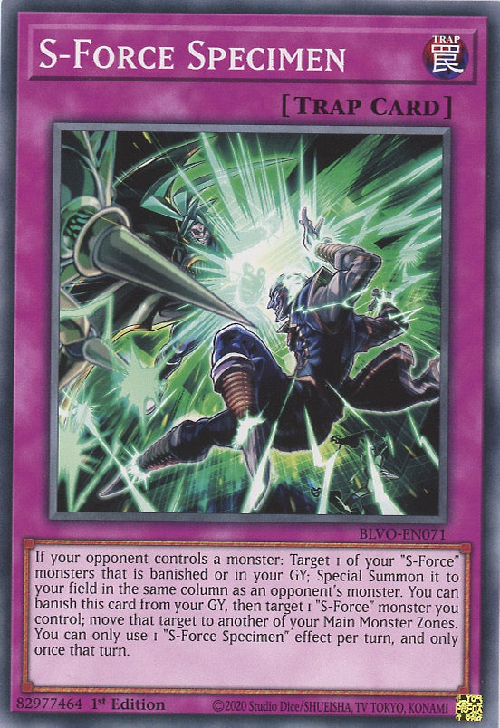 BLVO-EN071 - S-Force Specimen - Common - Normal Trap - Blazing Vortex