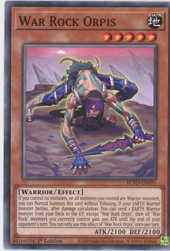 BLVO-EN095 - War Rock Orpis - Common - Effect Monster - Blazing Vortex