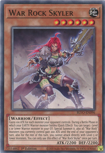 BLVO-EN096 - War Rock Skyler - Common - Blazing Vortex