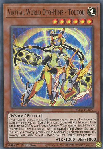 BLVO-EN099 - Virtual World Oto-Hime - Toutou - Super Rare - Blazing Vortex