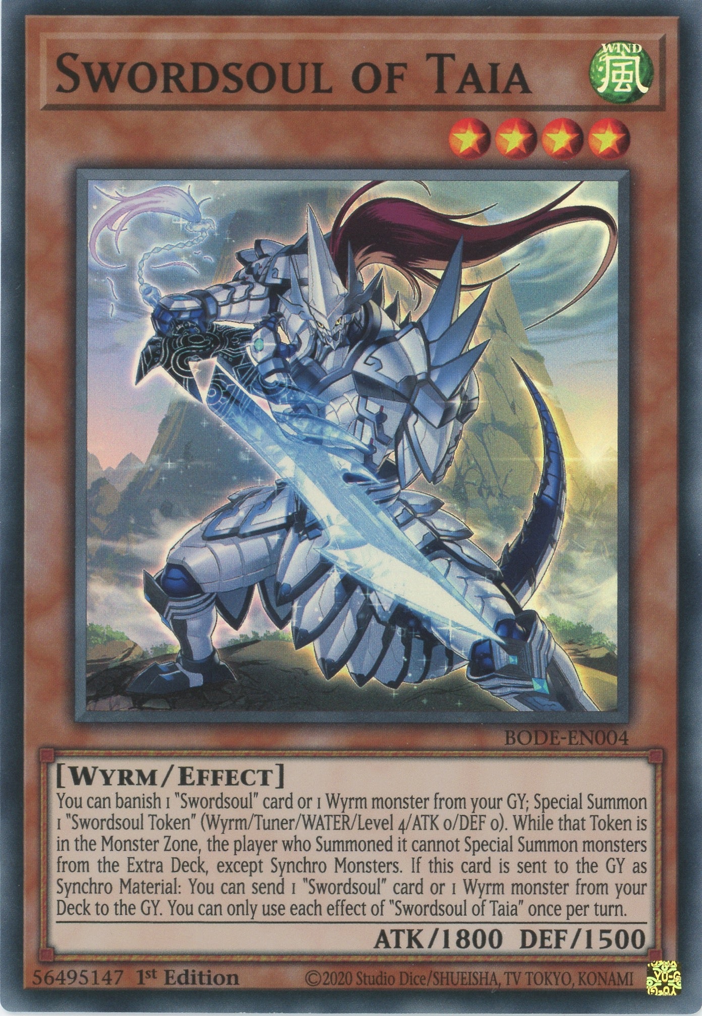 BODE-EN004 - Swordsoul of Taia - Super Rare - Effect Monster - Burst of Destiny