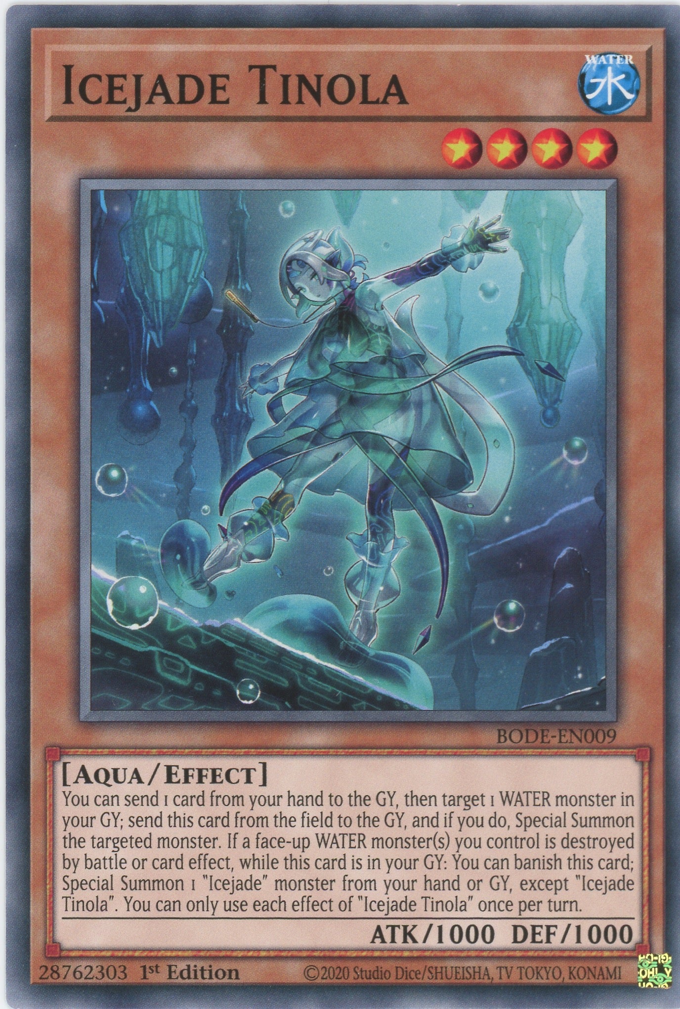 BODE-EN009 - Icejade Tinola - Common - Effect Monster - Burst of Destiny