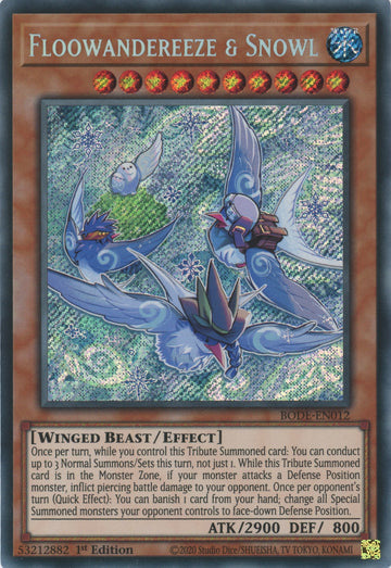 BODE-EN012 - Floowandereeze & Snowl - Secret Rare - Burst of Destiny