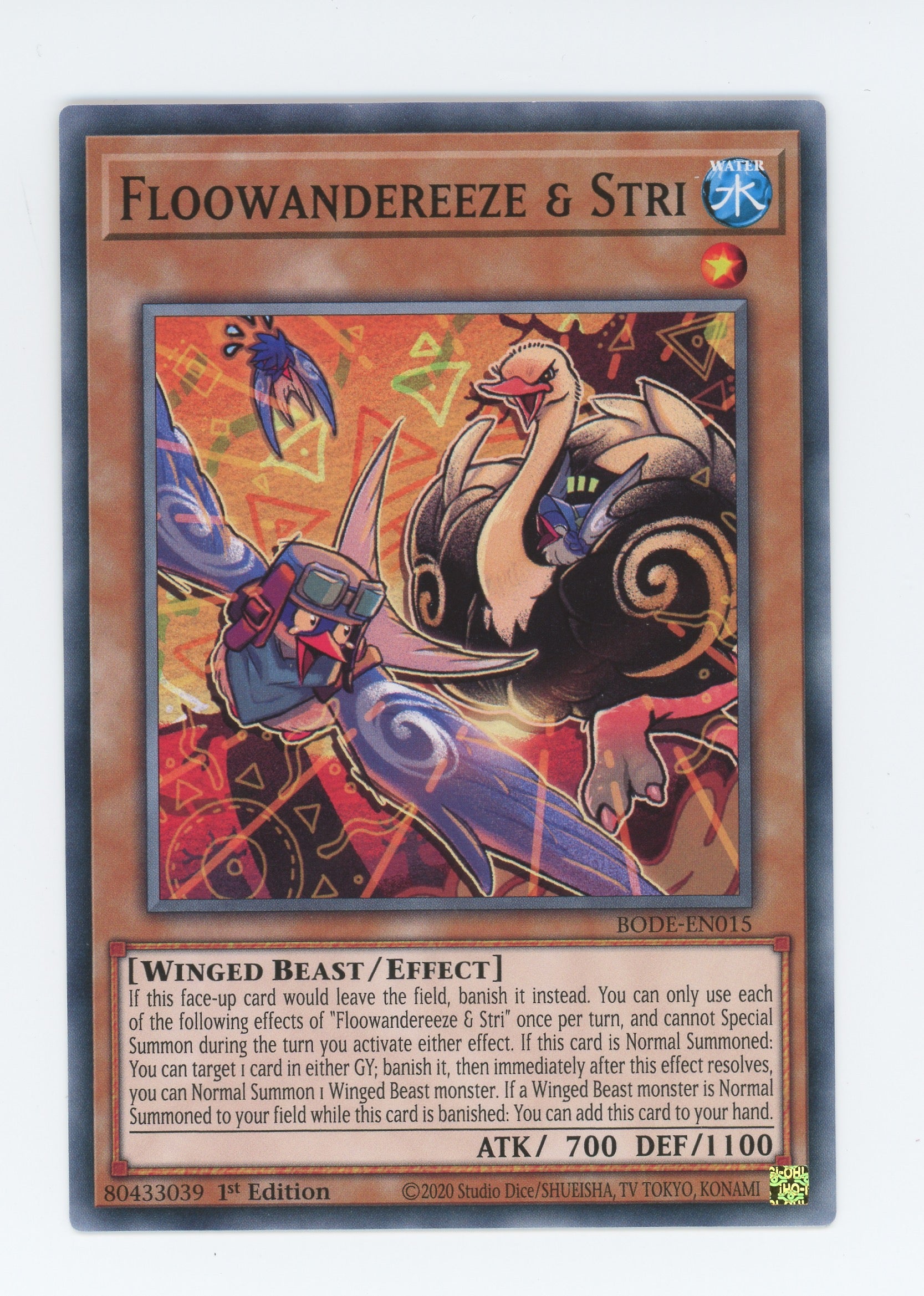 BODE-EN015 - Floowandereeze & Stri - Common - Effect Monster - Burst of Destiny