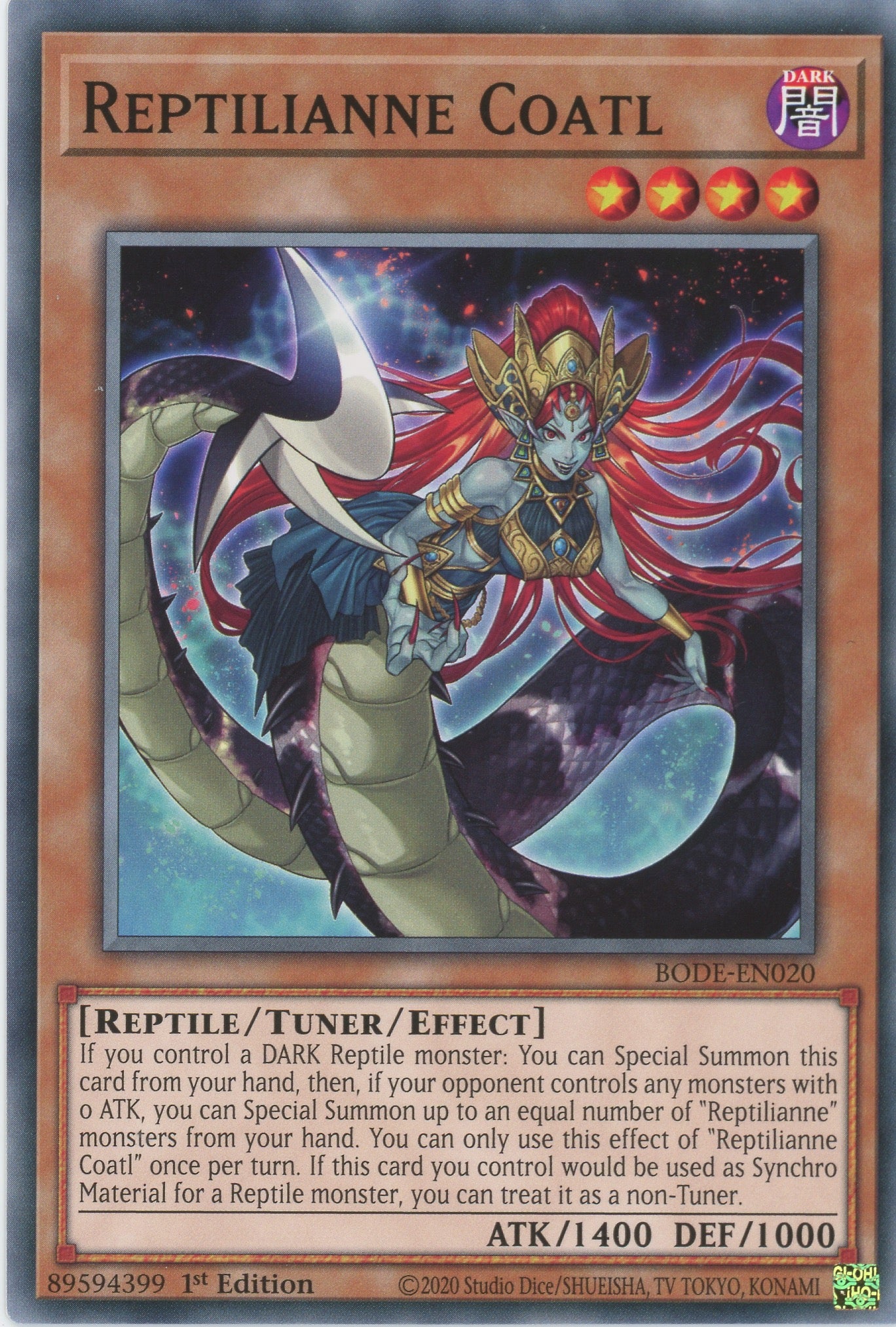 BODE-EN020 - Reptilianne Coatl - Common - Effect Tuner monster - Burst of Destiny