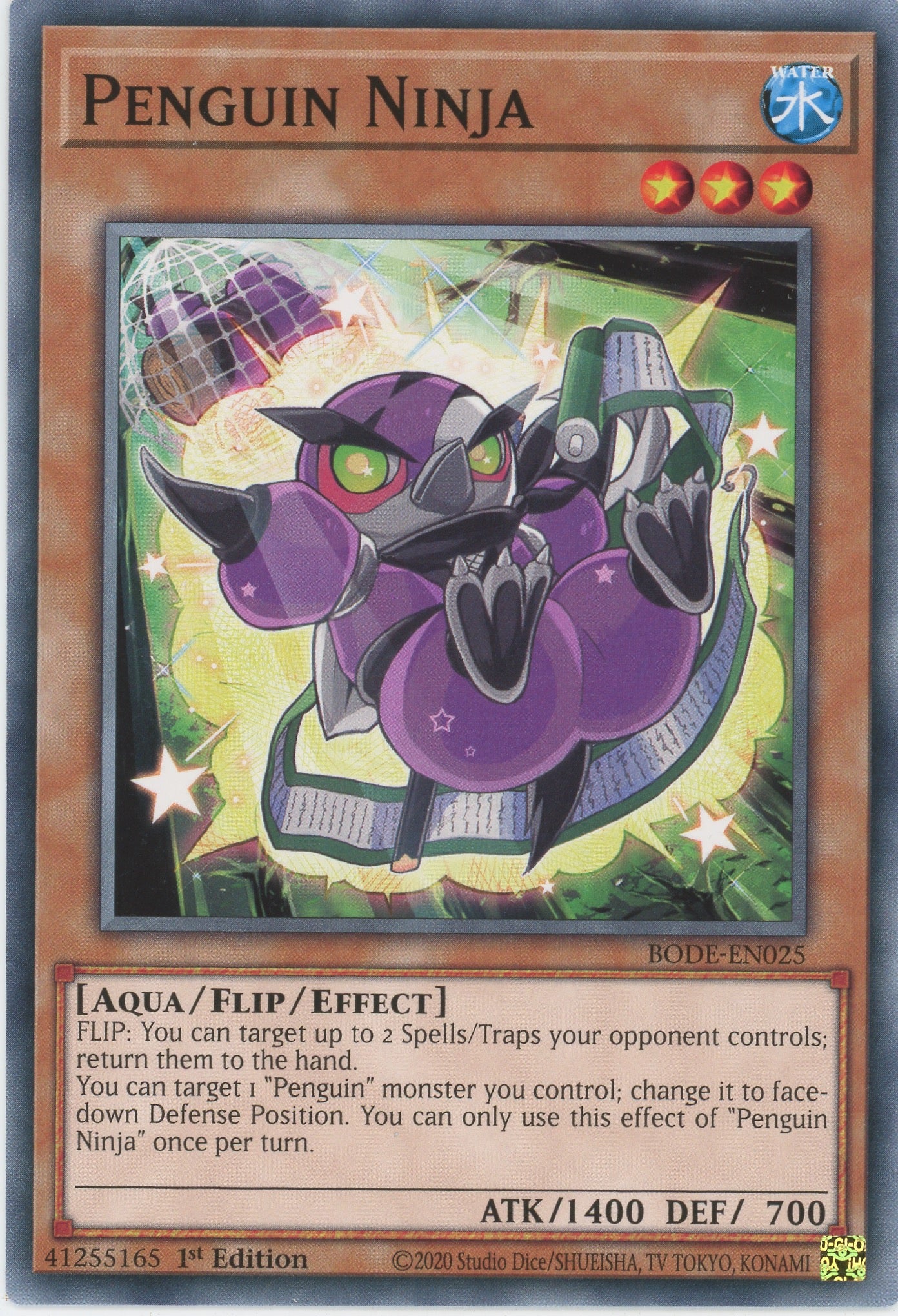 BODE-EN025 - Penguin Ninja - Common - Flip monster - Burst of Destiny