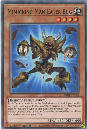 BODE-EN029 - Mimicking Man-Eater Bug - Common - Burst of Destiny