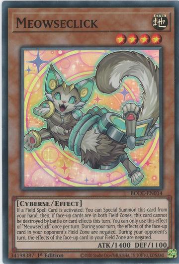 BODE-EN034 - Meowseclick - Super Rare - Burst of Destiny