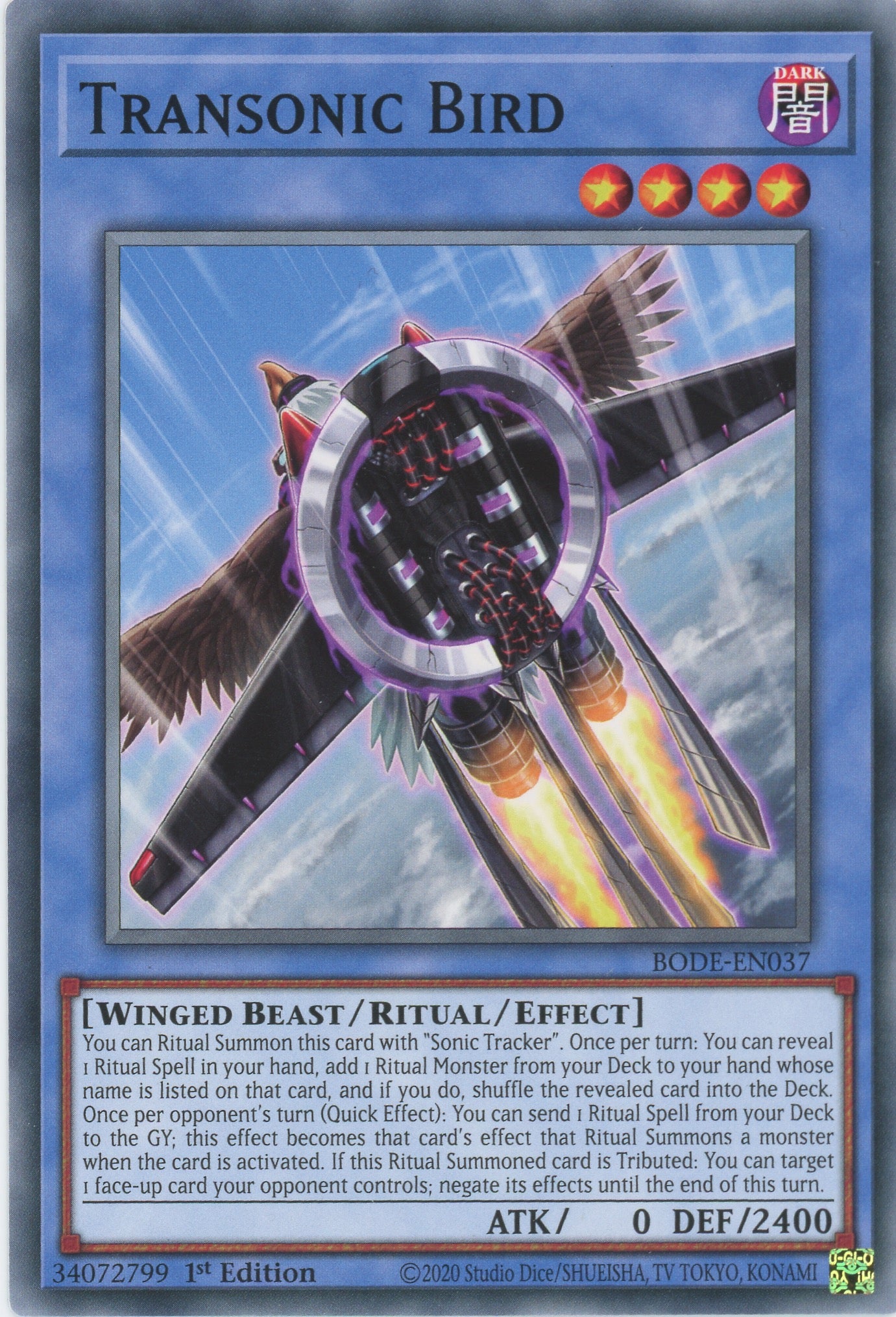 BODE-EN037 - Transonic Bird - Common - Effect Ritual Monster - Burst of Destiny