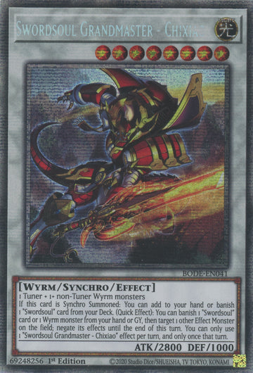 BODE-EN041 - Swordsoul Grandmaster - Chixiao - Starlight Rare - Burst of Destiny