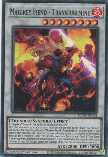 BODE-EN044 - Magikey Fiend - Transfurlmine - Super Rare - Burst of Destiny